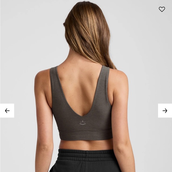 NWT Beyond Yoga Spacedye Good Day Long Line Bra - True Gray Heather - Picture 2 of 4